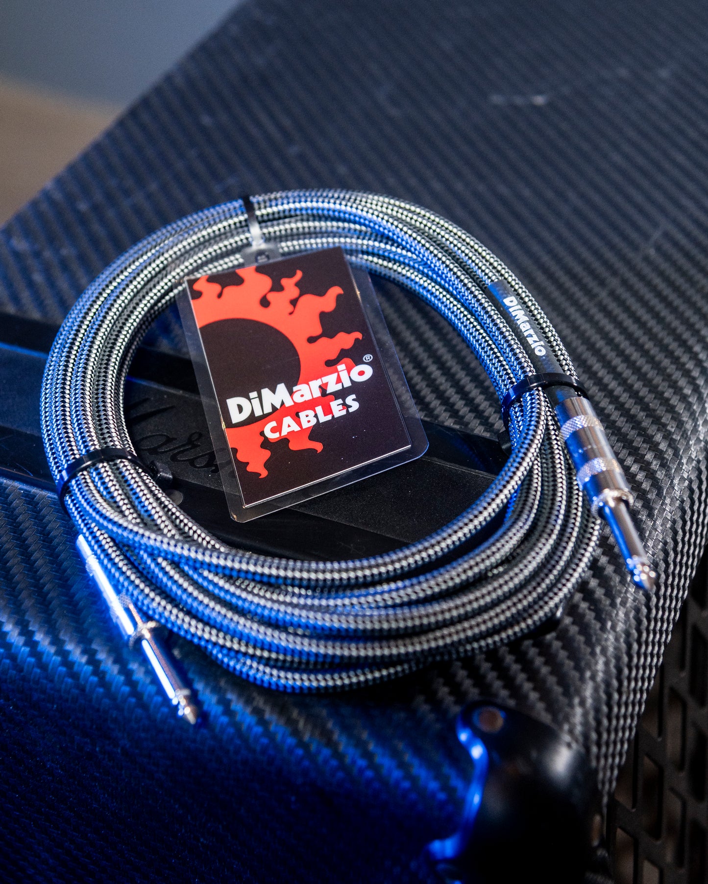 Cable Dimarzio 5.4 mts Negro Gris