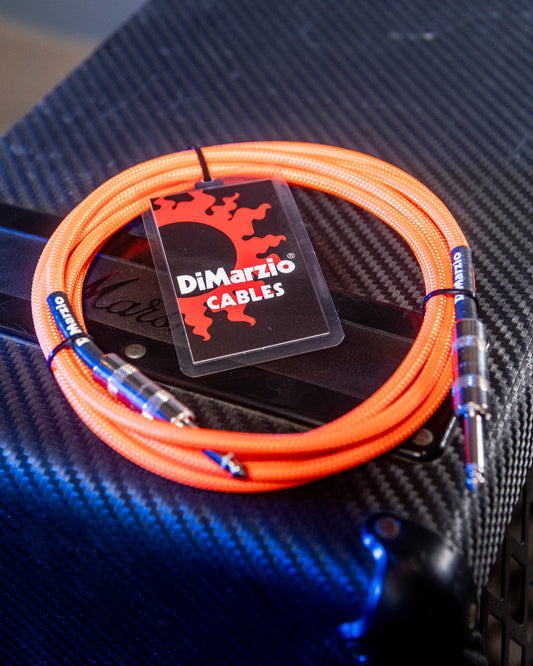 Cable Dimarzio 3mts Naranja Neon