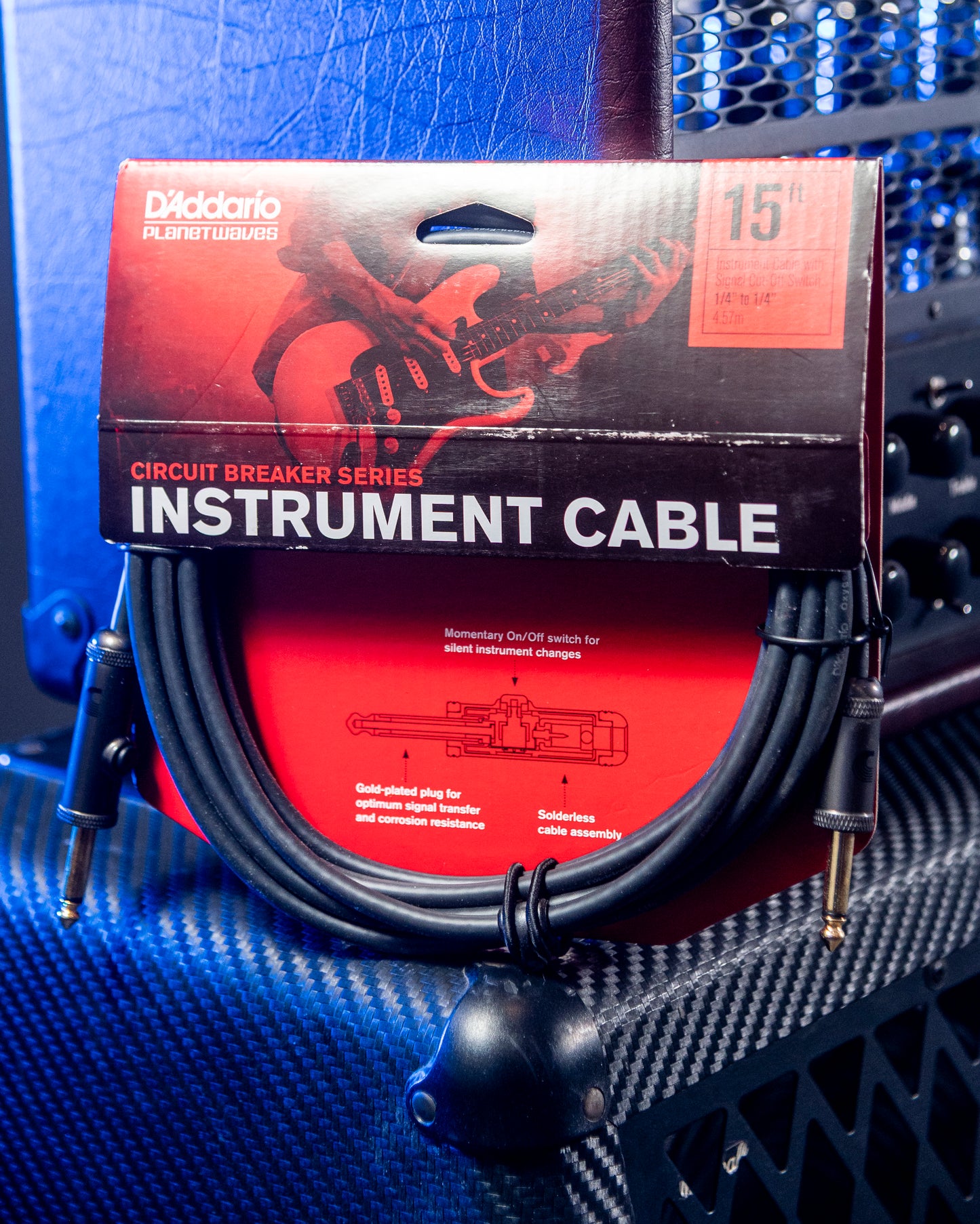 DÁddario Instrument Cable With Signal Cut-Off Switch
