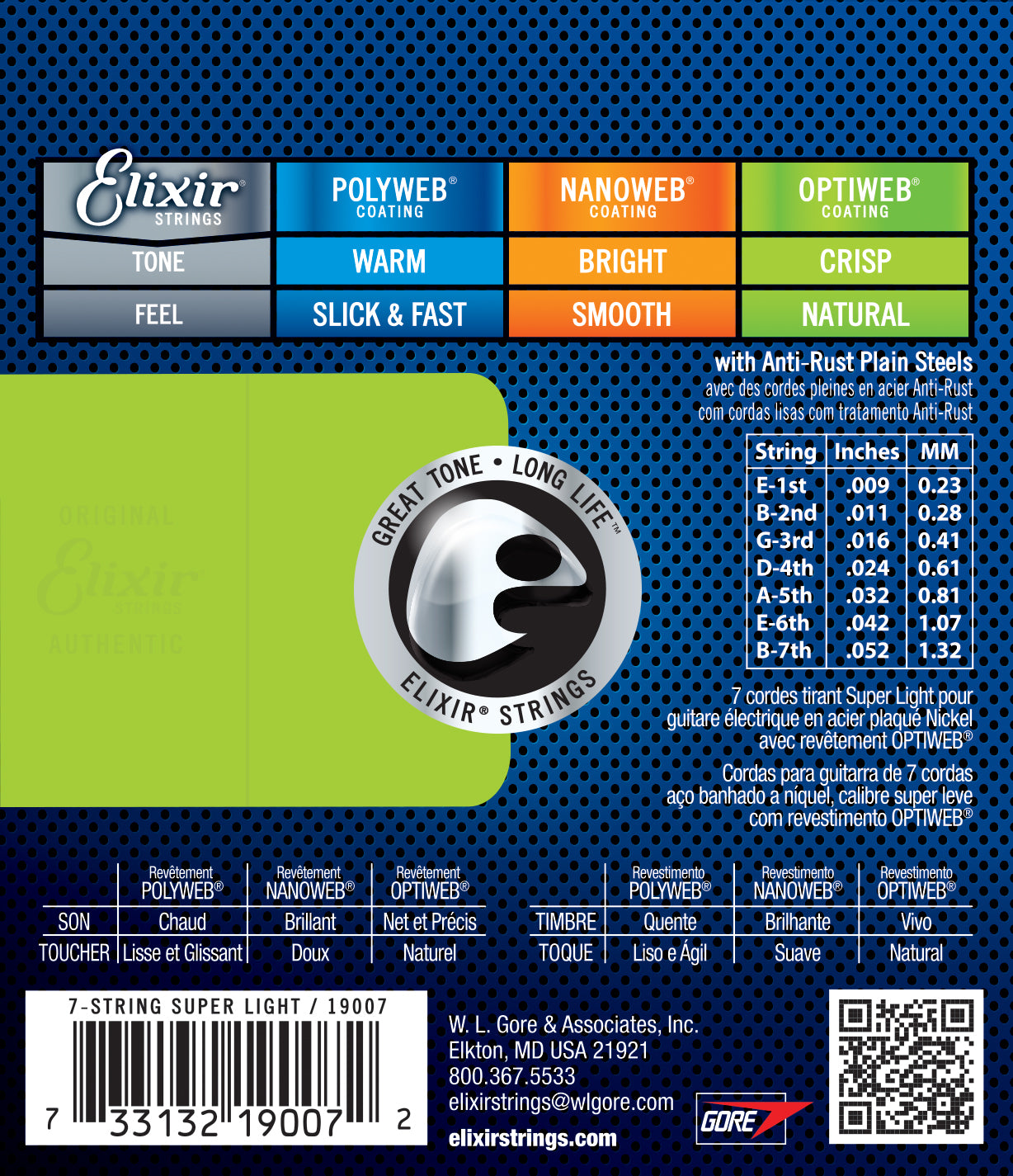 Elixir OPTIWEB 9 - 52 7 cuerdas
