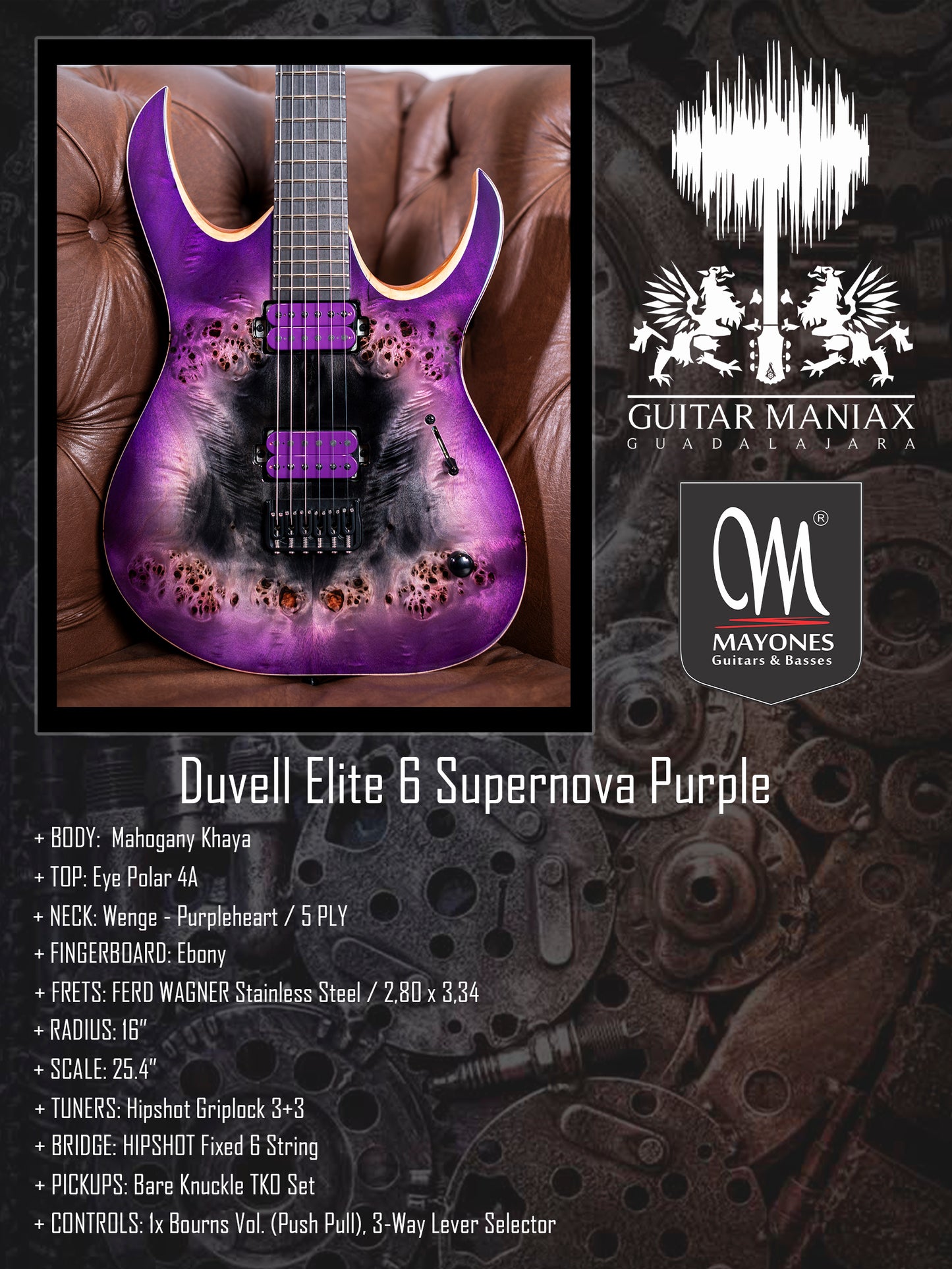 Mayones Duvell Elite 6 Supernova Purple