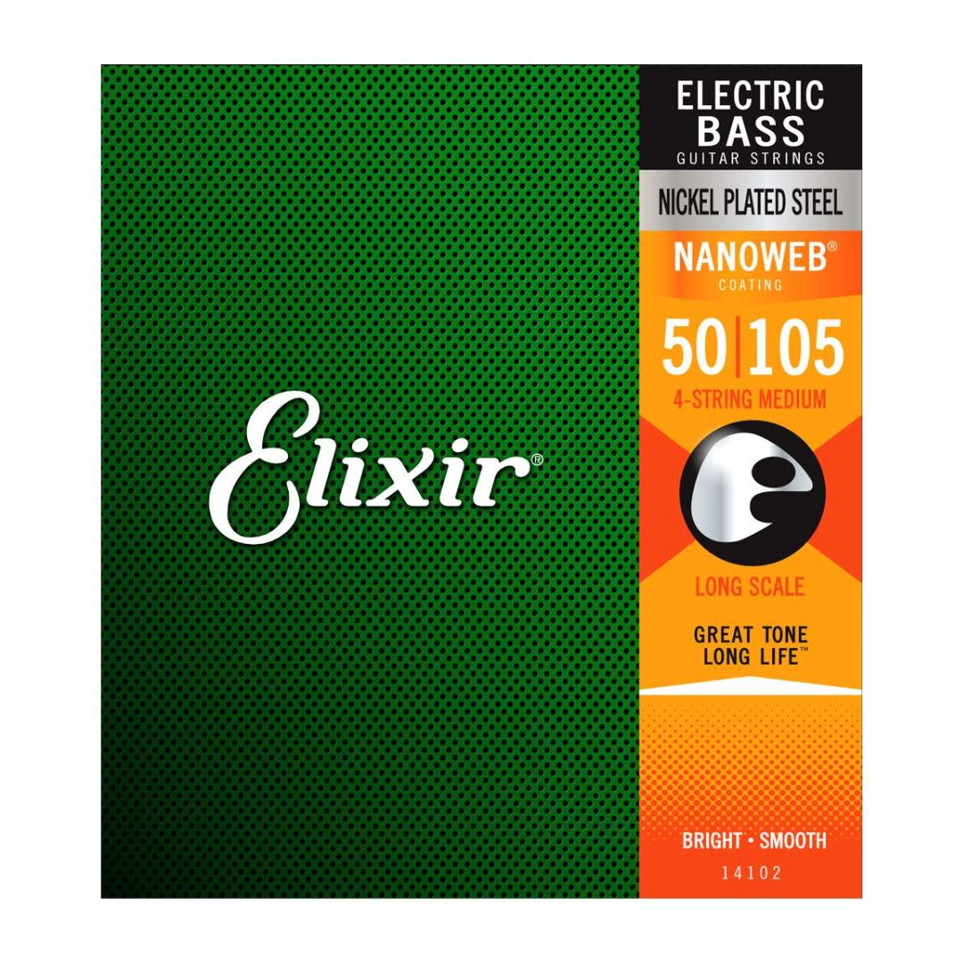 Elixir Bass 4 Nanoweb Stainless 50 - 105
