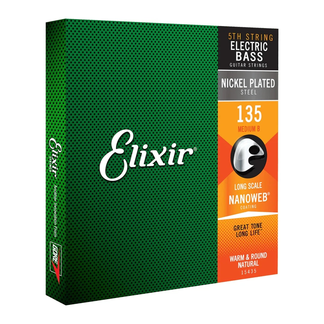Elixir Bass 5th Nanoweb Nickel Plated Steel 135