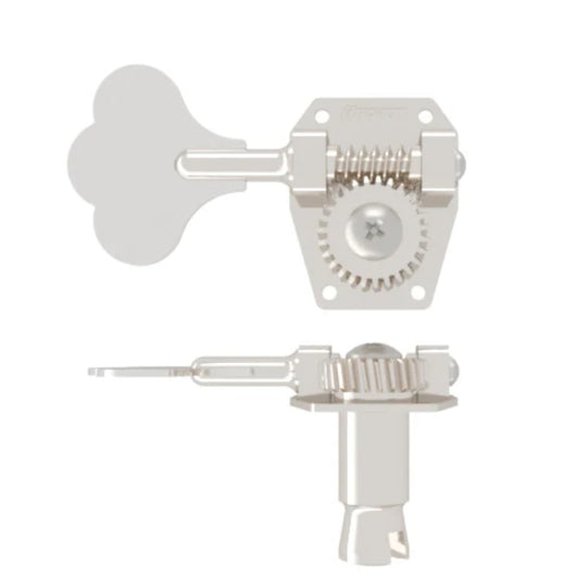 Hipshot HB1 BASS TUNER - CLOVER KEY - NICKEL Treble