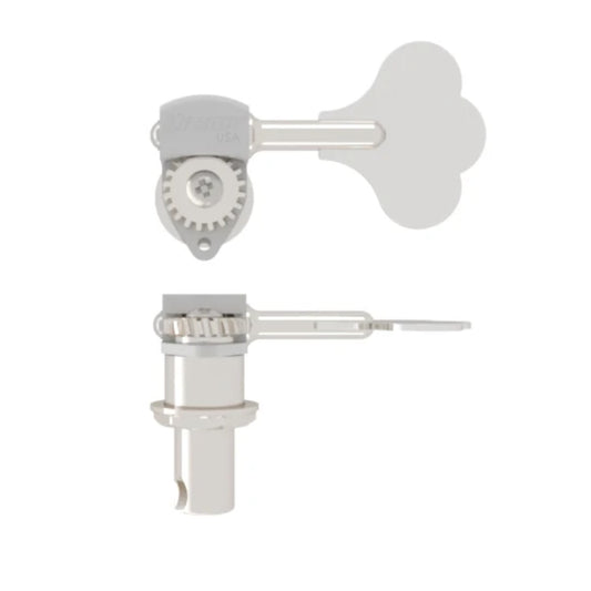 Hipshot HB6 - 1/2" USA ULTRALITE® BASS TUNING MACHINE CHROME CLOVER KEY