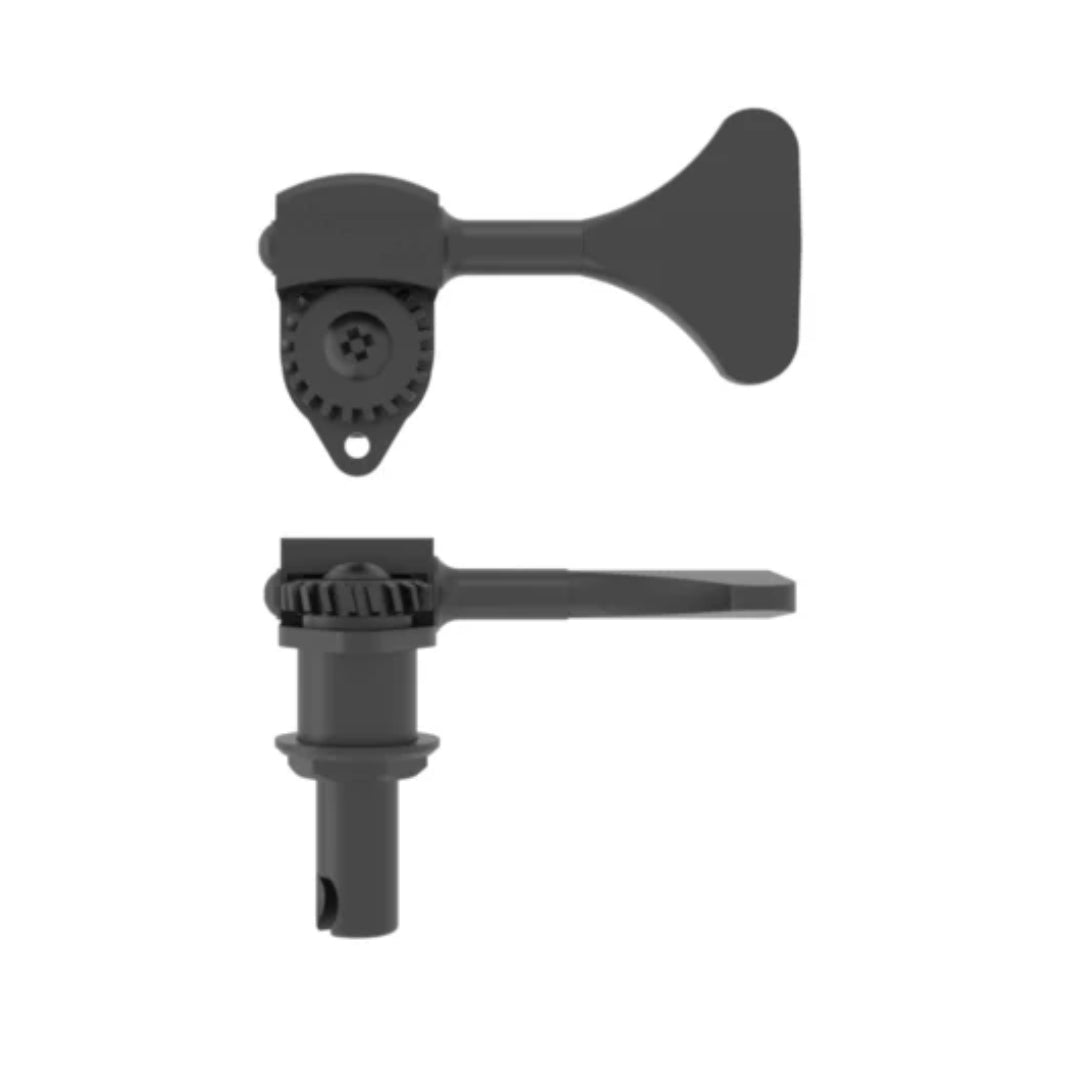Hipshot HB6 - 3/8" USA ULTRALITE® BASS TUNING MACHINE BLACK Y KEY