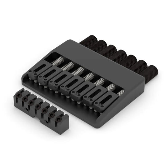 Hipshot 7 String Headless Guitar Fixed Black