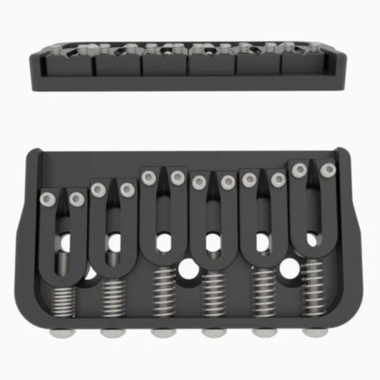 Hipshot 6 String Fixed Guitar Bridge Black