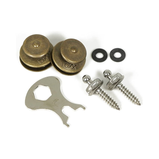 LoXx Strap-Lock Antique Brass