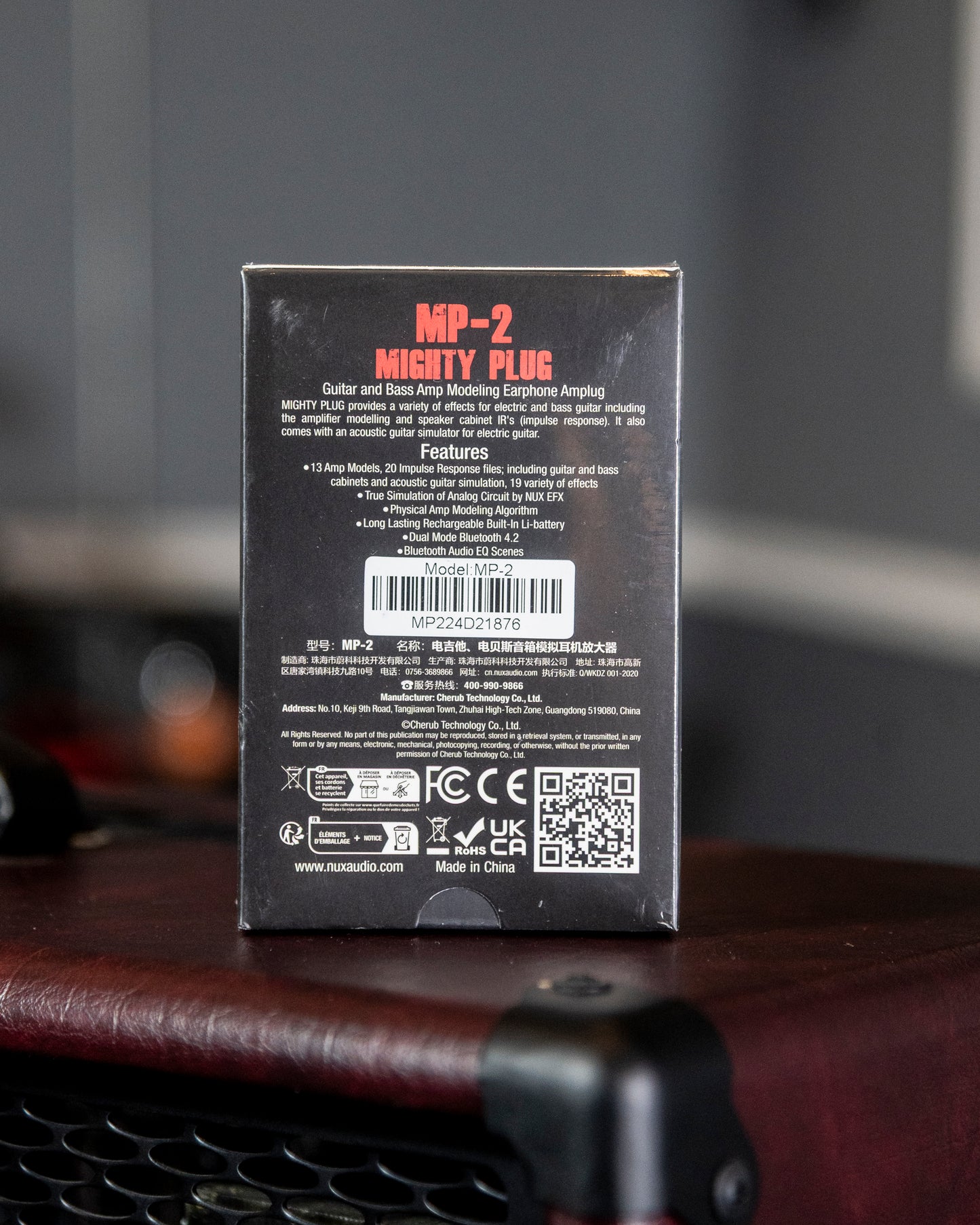 NUX MP-2 Mighty Plug Guitar and Bass Amp Modeling Earphone Amplug