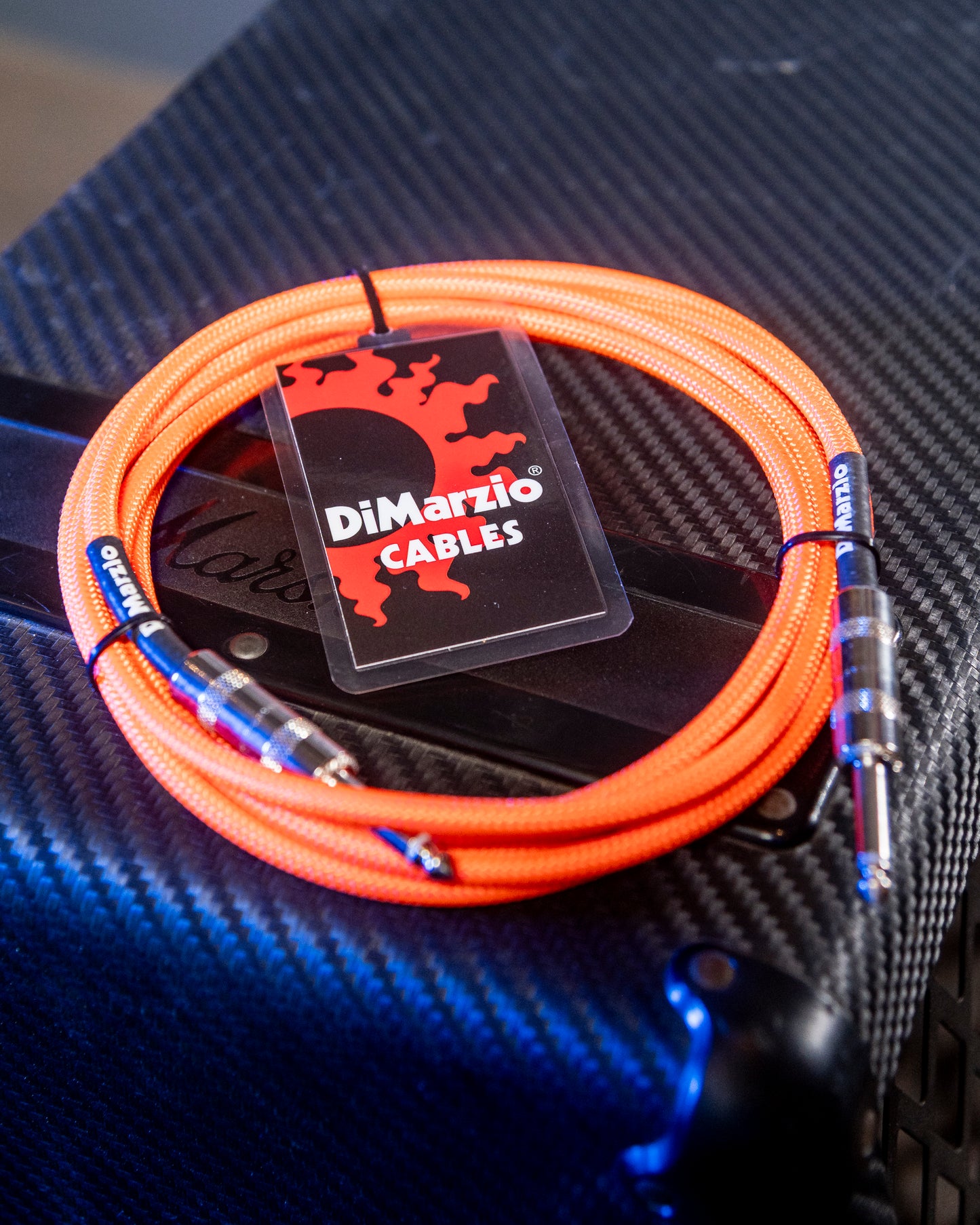 Cable Dimarzio 3mts Naranja Neon